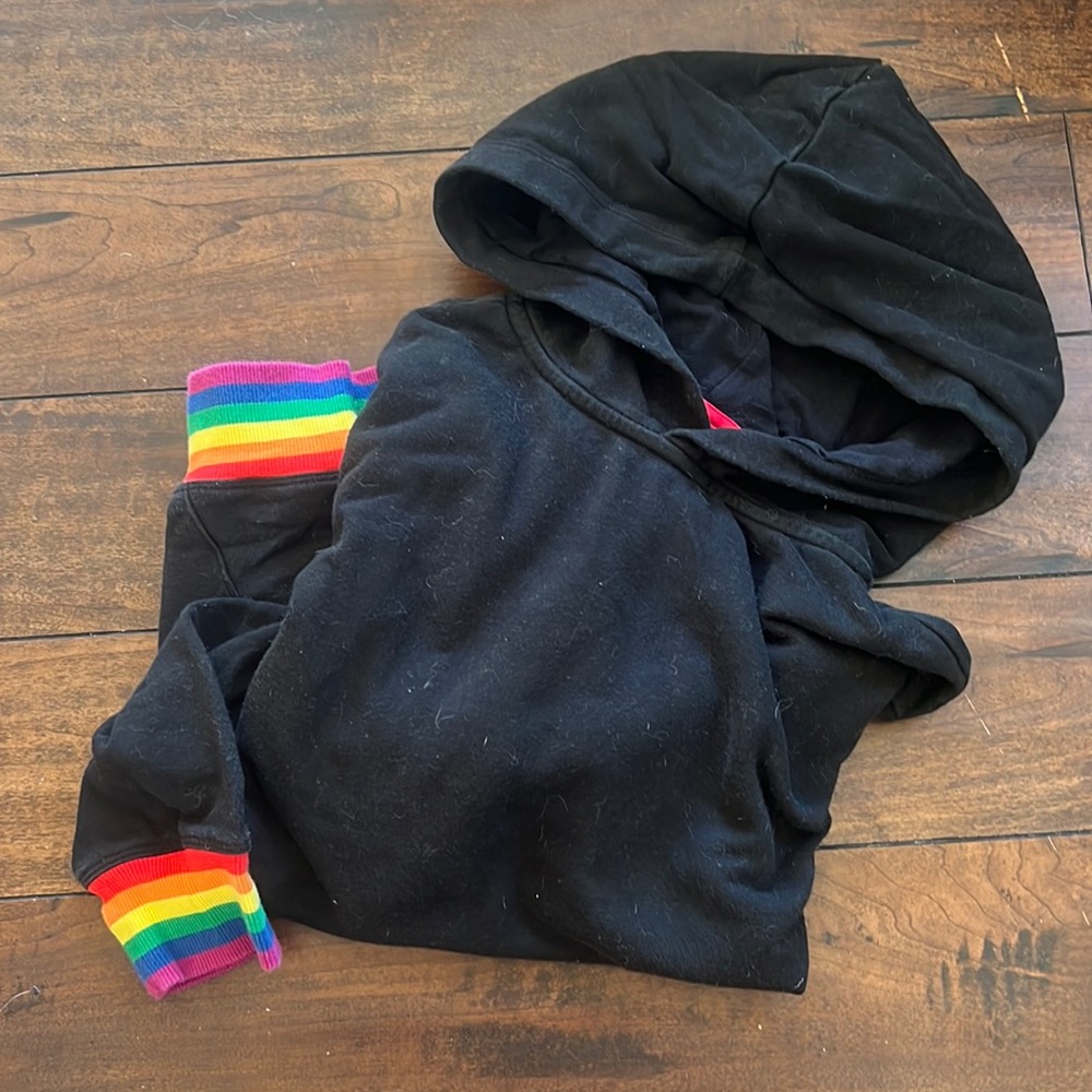 Tomboyx French Terry Rainbow Pullover Hoodie